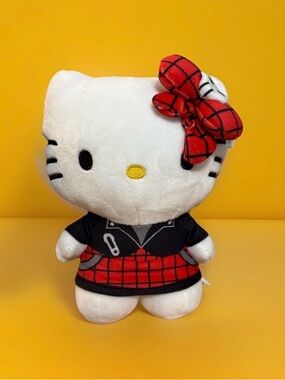 Hello Kitty Halloween Costume Plush 2024 with Red Skeleton Bow 8” (NEW WITH TAG)